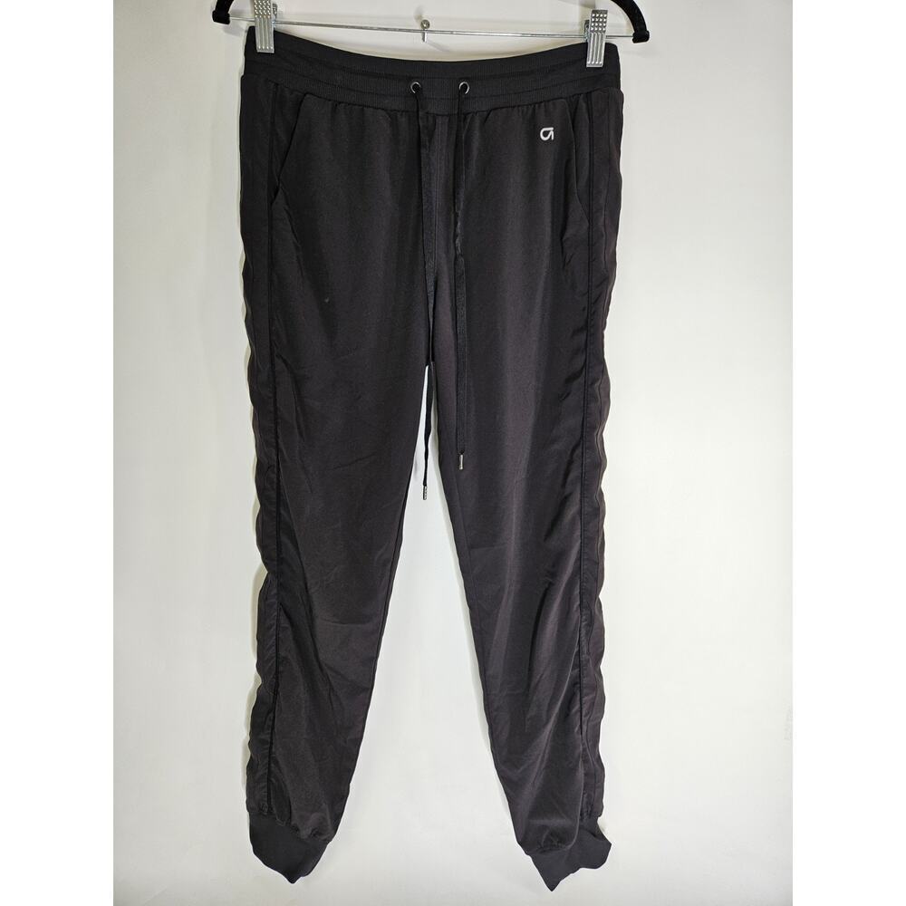 GAP Womens Small Black Twill Jogger Cotton Casual Everyday Pants Drawstring